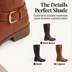 Ridella | Knee High Riding Boots with Buckle Detail