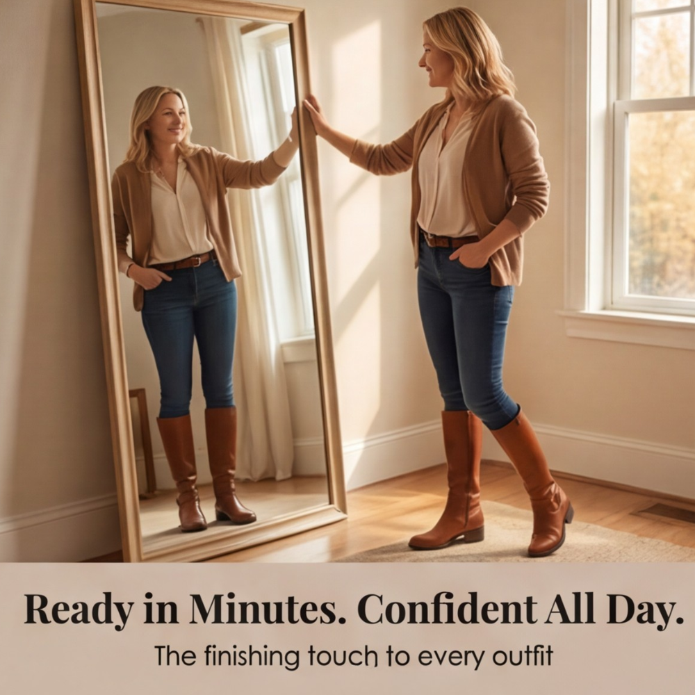 Ridella | Knee High Riding Boots with Buckle Detail