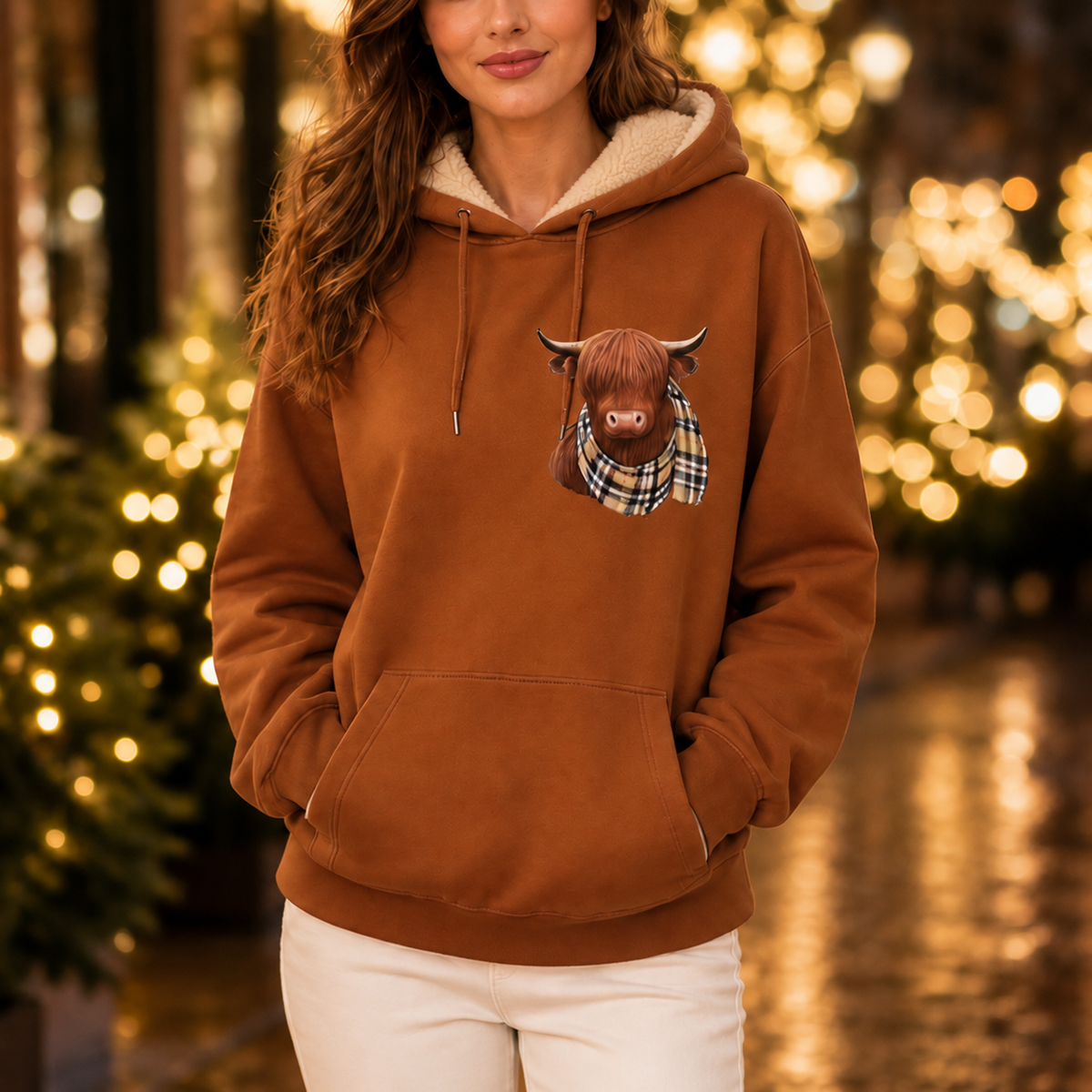 Highlander | Highland Cow Print Hoodie