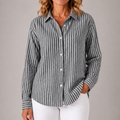 Louise | Women's Relaxed Striped Button-Down Shirt