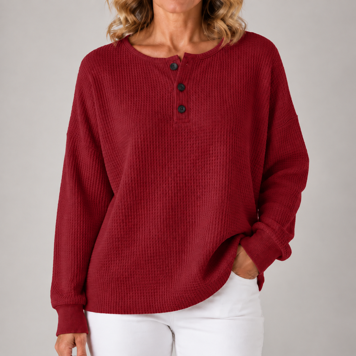 Juniper | Women's Cozy Waffle Knit Pullover