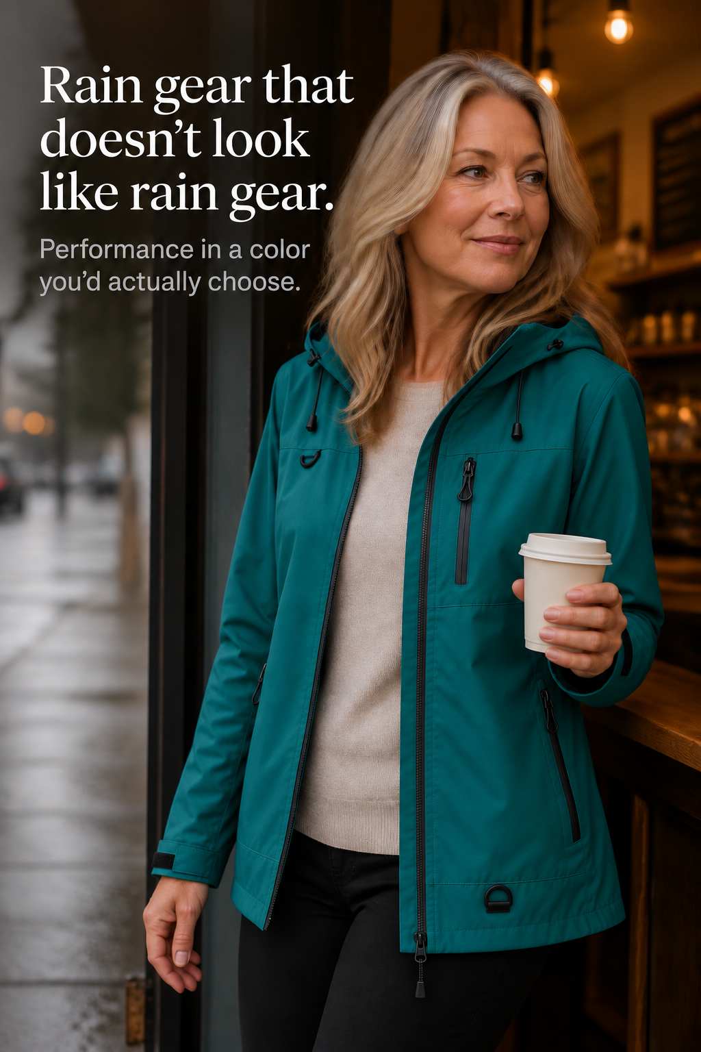 Weathergo | Hooded Waterproof Windproof Rain Jacket