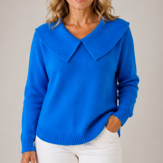 Yari | Women's Elegant Collar Knit Sweater