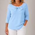 Gianna | Women's Elegant Bow Knit Sweater