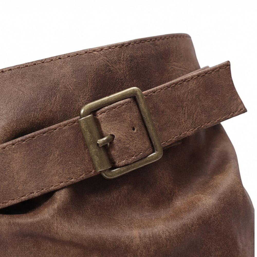 Strova | Crushed Slouch Mid Calf Boots