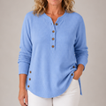 Renata | Women's Ribbed Button Detail Tunic