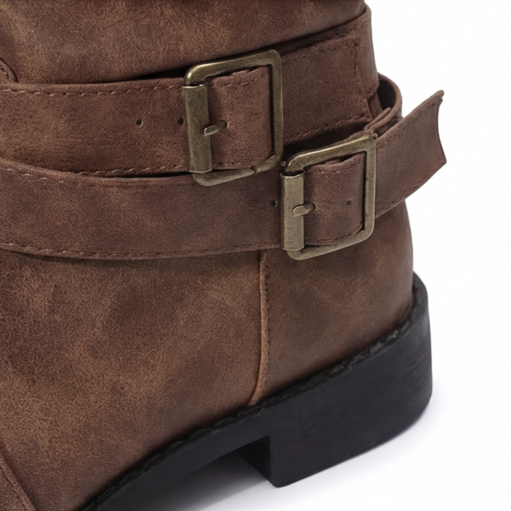 Strova | Crushed Slouch Mid Calf Boots