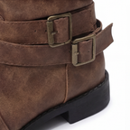 Strova | Crushed Slouch Mid Calf Boots