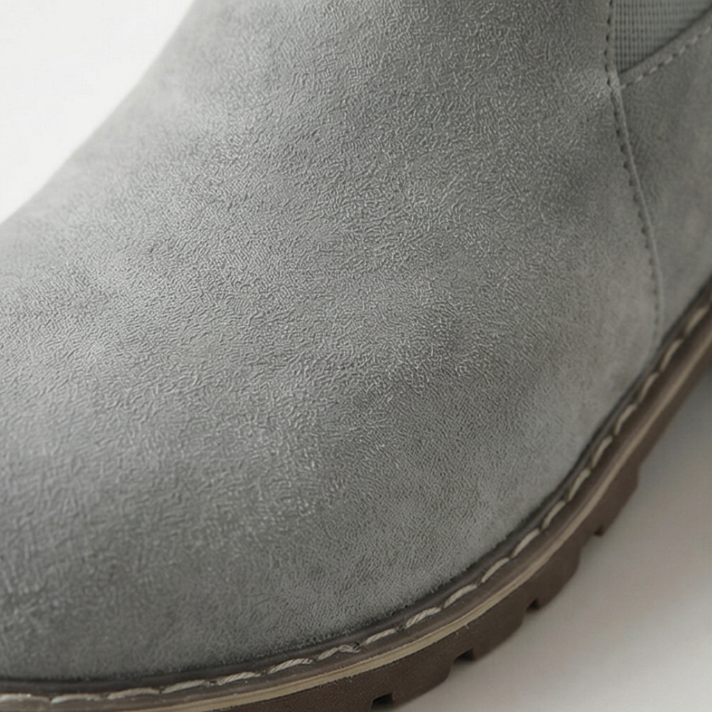 Stridella | Women's Suede-Look Buckle Ankle Booties
