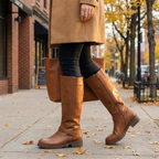 Ridella | Knee High Riding Boots with Buckle Detail