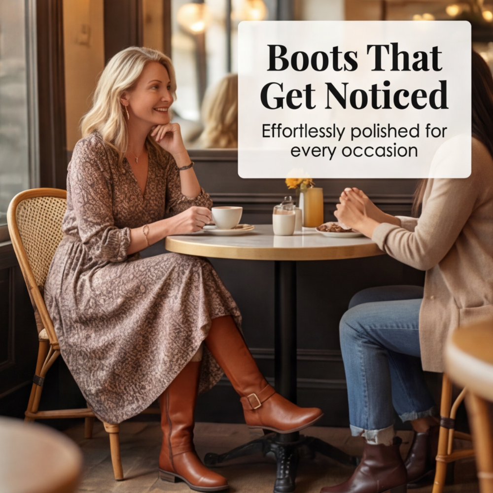 Ridella | Knee High Riding Boots with Buckle Detail