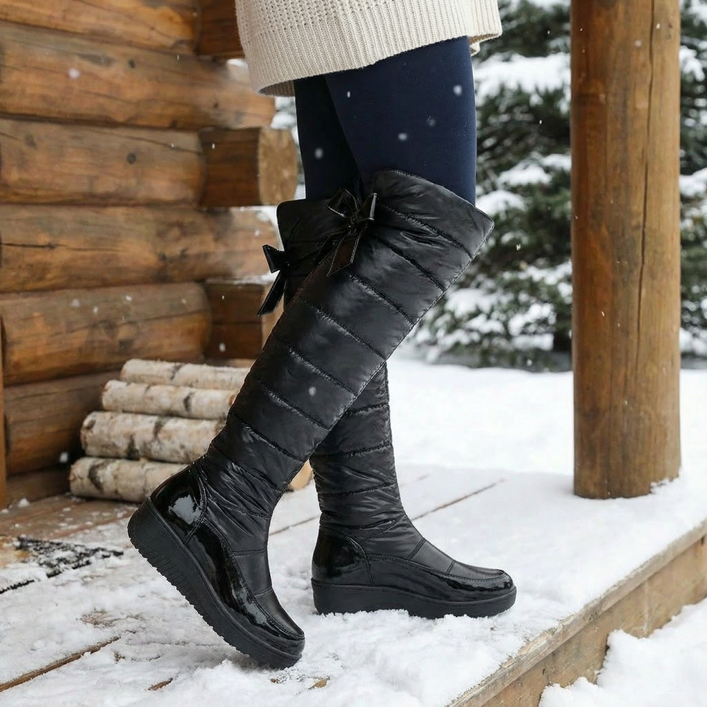 Velura | Women's fleece-lined over-the-knee boots