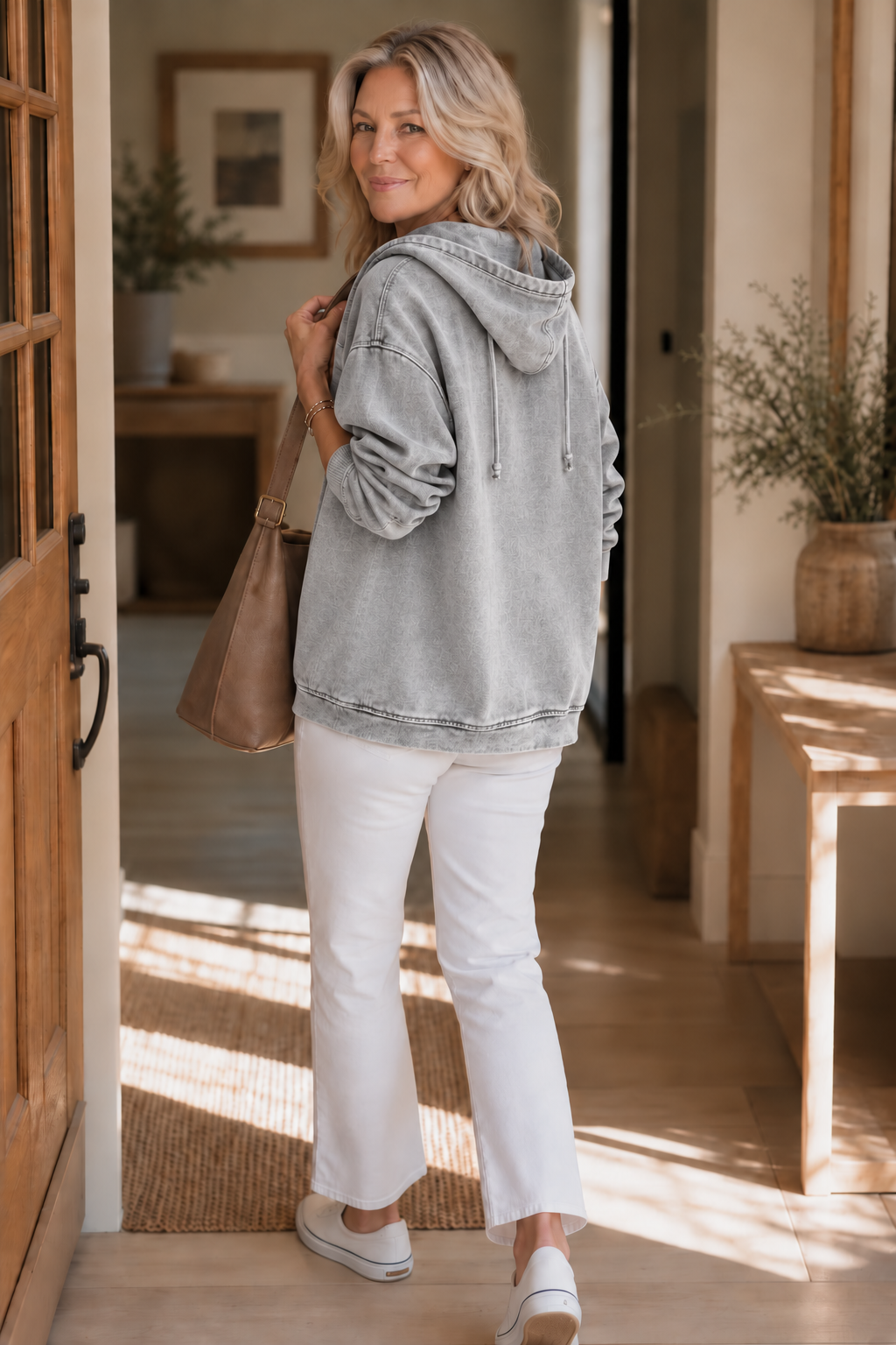 Rethread | Washed Relaxed Zip-Up Hoodie