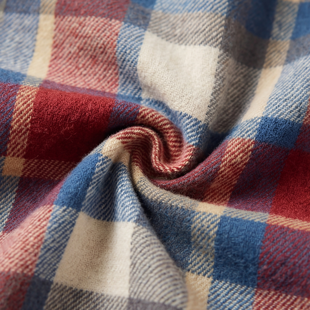 Weslyn | Women’s Contrast Denim Plaid Hooded Jacket