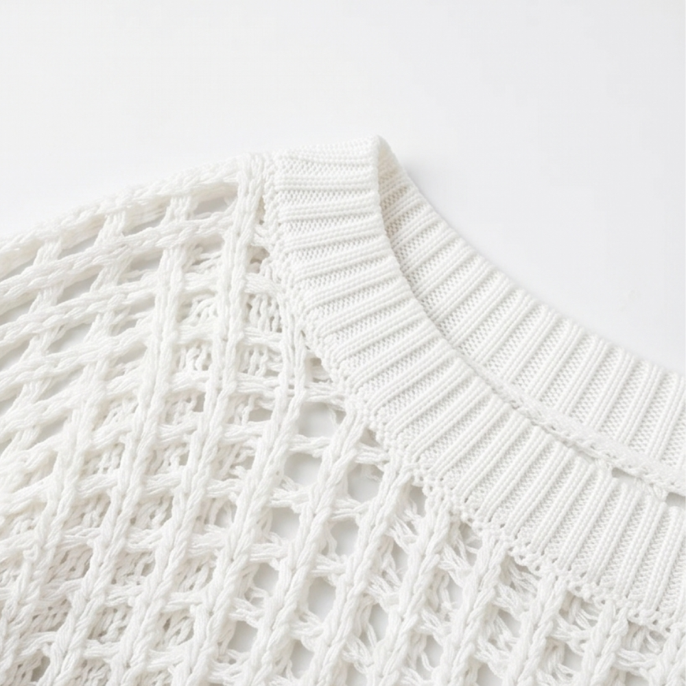 Solenya | Women's Breezy Open-Knit Summer Top