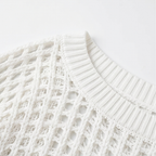 Solenya | Women's Breezy Open-Knit Summer Top