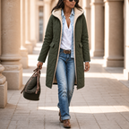 Wintervia | Sherpa Windproof Long Coat