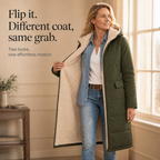 Wintervia | Sherpa Windproof Long Coat