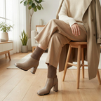 Flexara | Women’s Stretch Knit Block Heel Boots