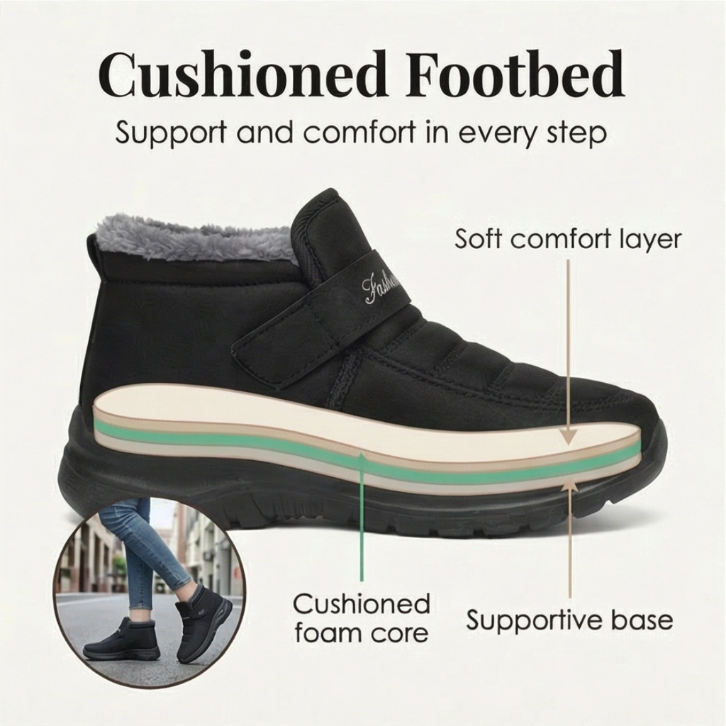 Cozara | Fur Lined Slip On Winter Boots