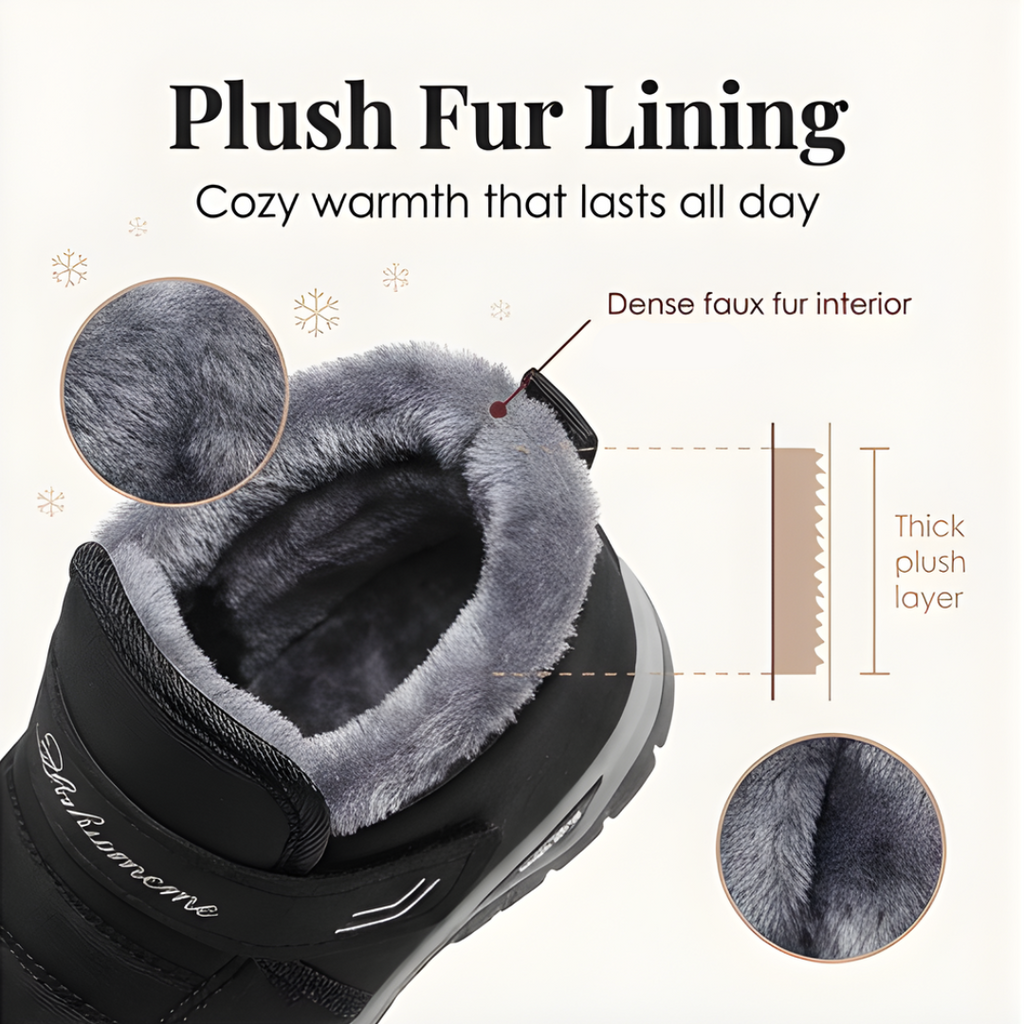 Cozara | Fur Lined Slip On Winter Boots