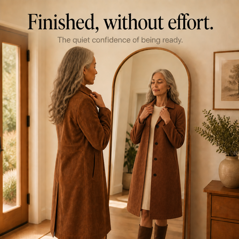 Draperie | Suede Trench That Moves With You, Not Around You