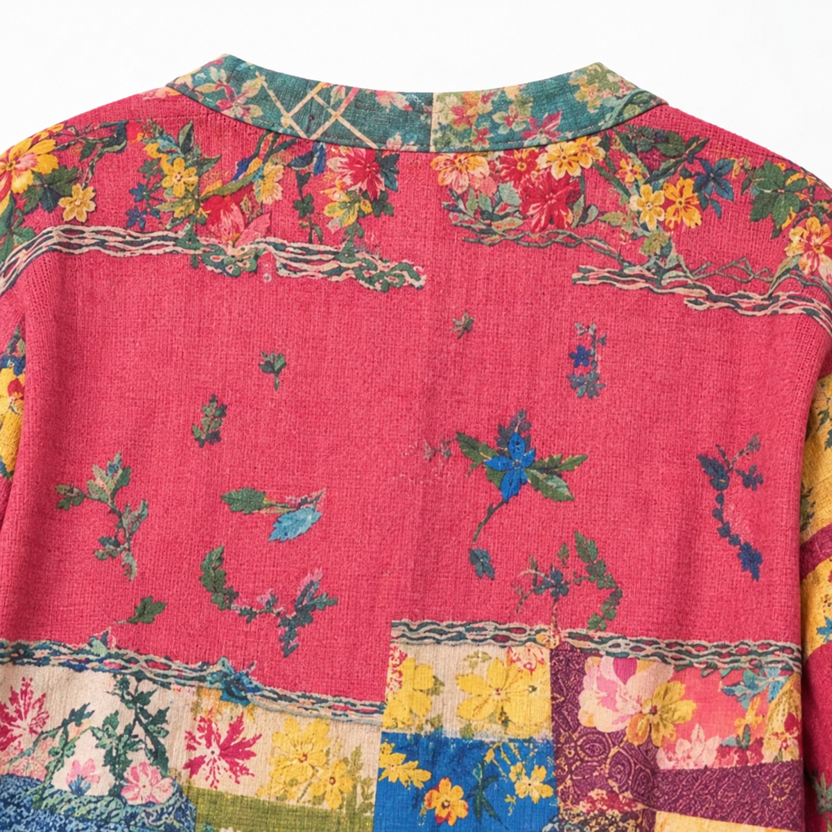 Solenne | Floral Patchwork Boho Cardigan