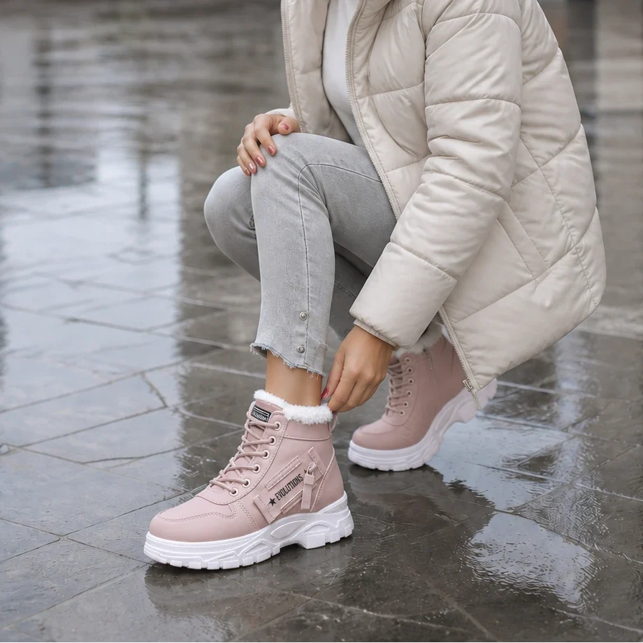 Rainelle | Plush-Lined Waterproof Ankle Boots
