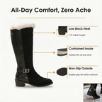 Velara | Women's fleece lined knee high winter boots