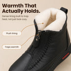 Frostella | Plush-Lined Zip-Up Ankle Boots