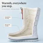 Frostelle | Snowflake-Print Plush-Lined Winter Boots