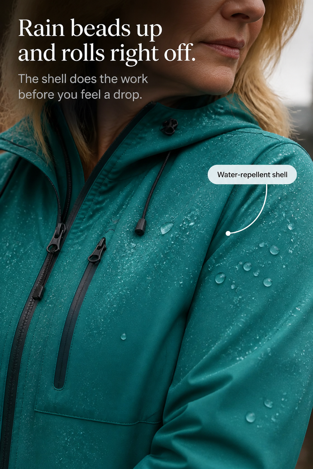 Weathergo | Hooded Waterproof Windproof Rain Jacket