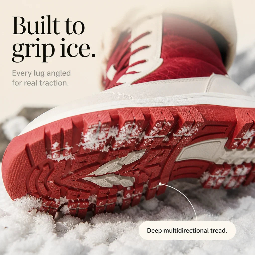 Snowver | Color-Block Faux Fur Trim Winter Boots