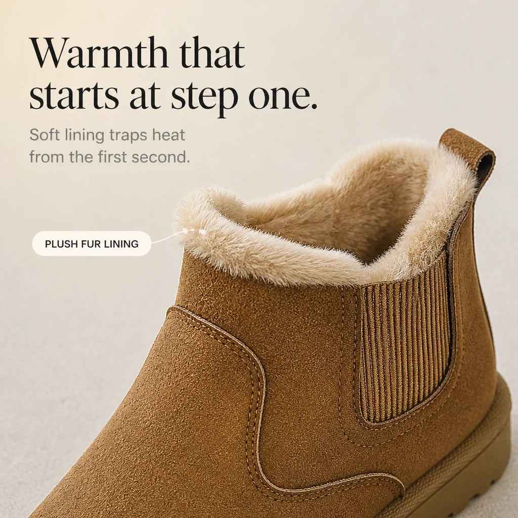 Snowelle | Plush-Lined Slip-On Ankle Boots