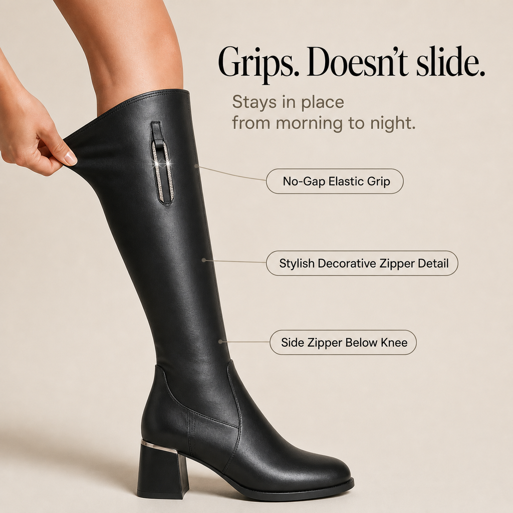 Cozeva | Stretch Elastic Warm-Lined Over-The-Knee Boots
