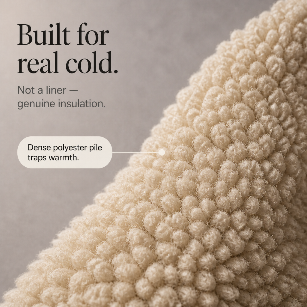Wintervia | Sherpa Windproof Long Coat