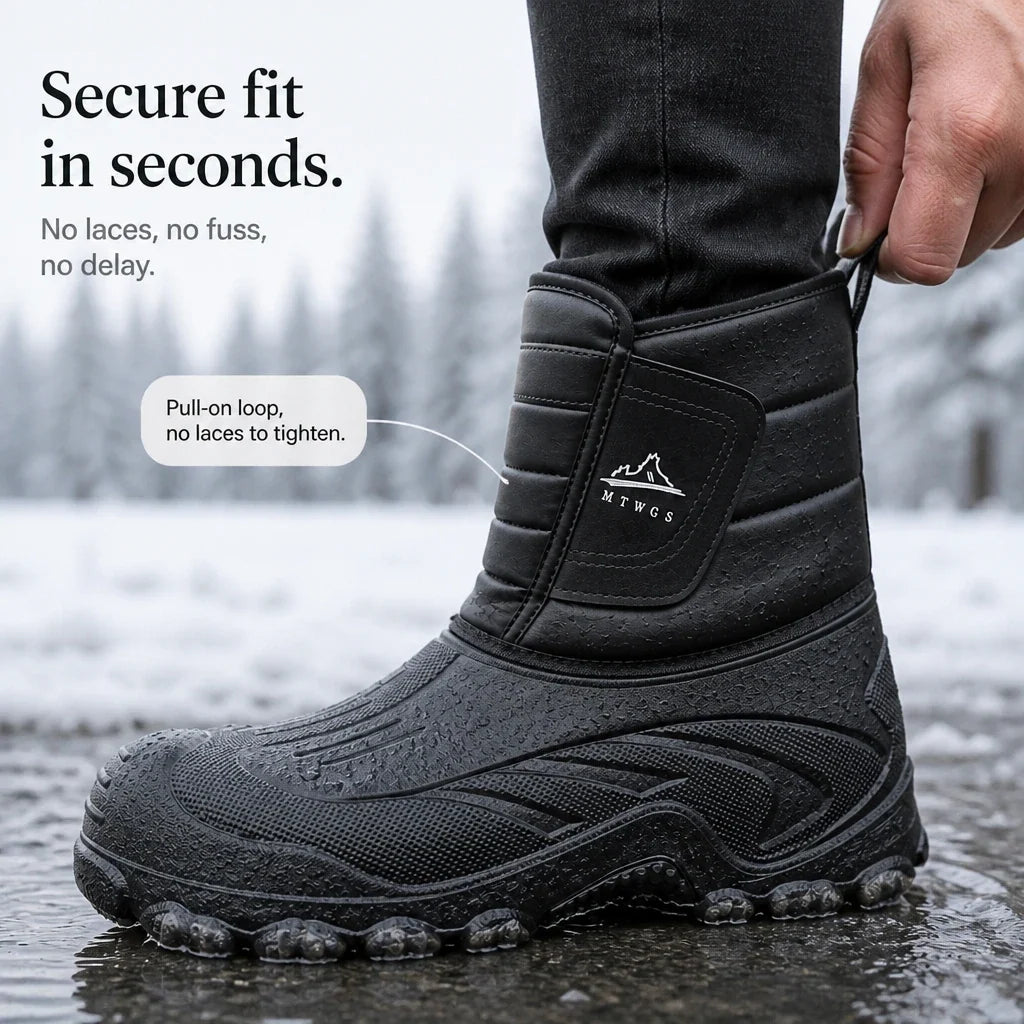 Snowlune | Plush-Lined Pull-On Winter Boots