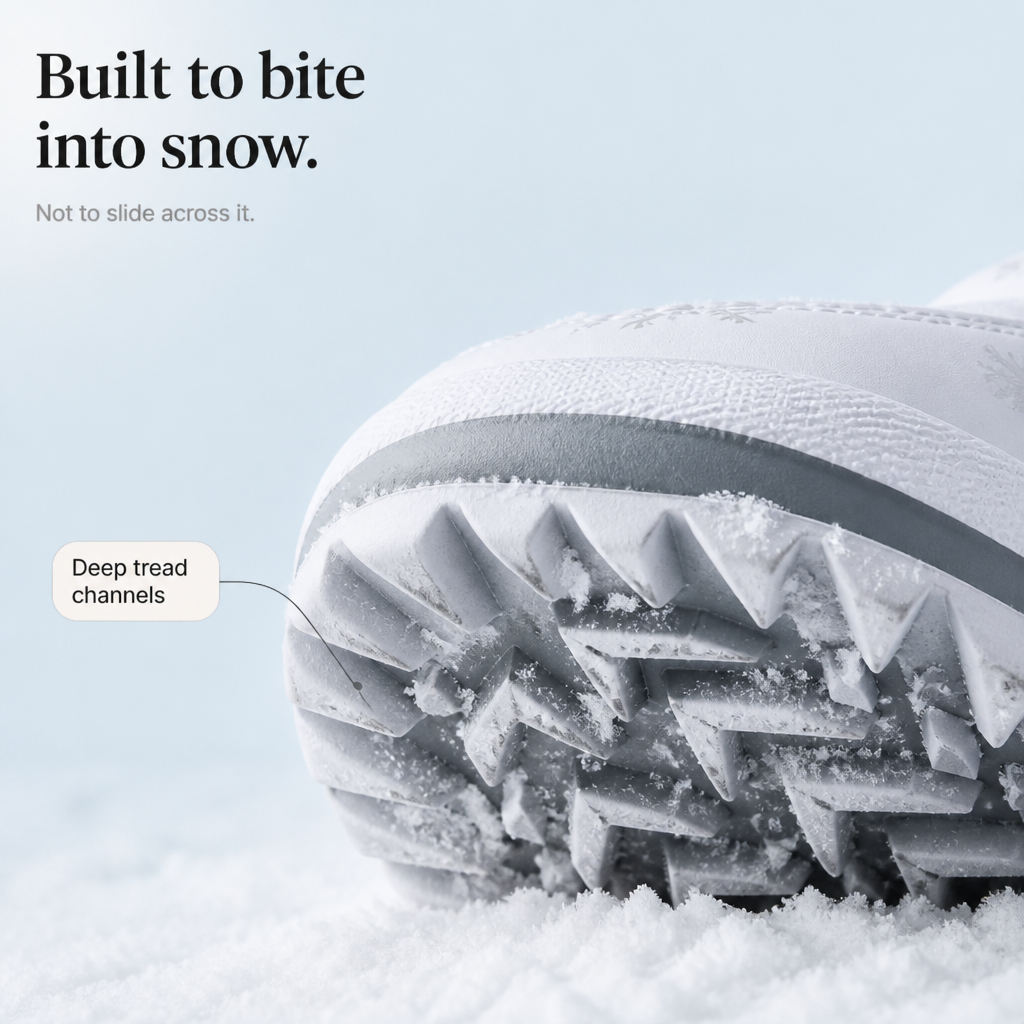 Frostelle | Snowflake-Print Plush-Lined Winter Boots