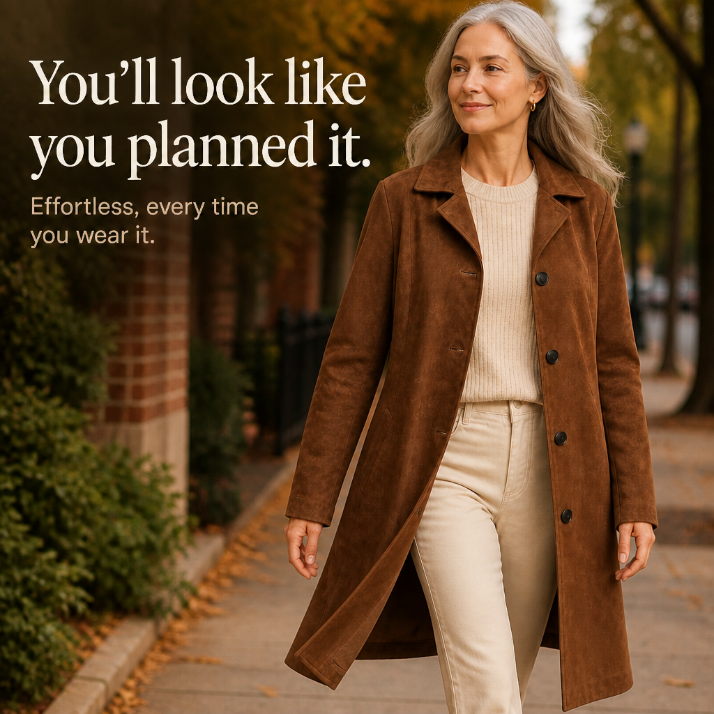 Draperie | Suede Trench That Moves With You, Not Around You