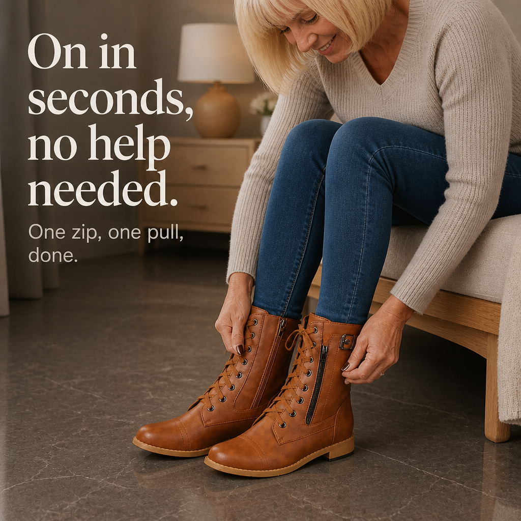 Everstride | Side-Zip Round-Toe Ankle Boots