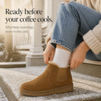 Snowelle | Plush-Lined Slip-On Ankle Boots