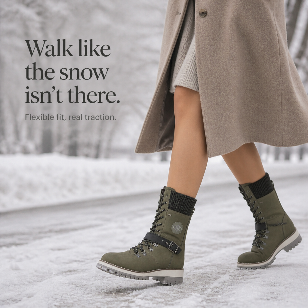 Snowlina | Adjustable Knee-High Insulated Snow Boots