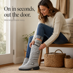 Slouchelle | Ribbed Cuff Slouch Mid-Calf Boots