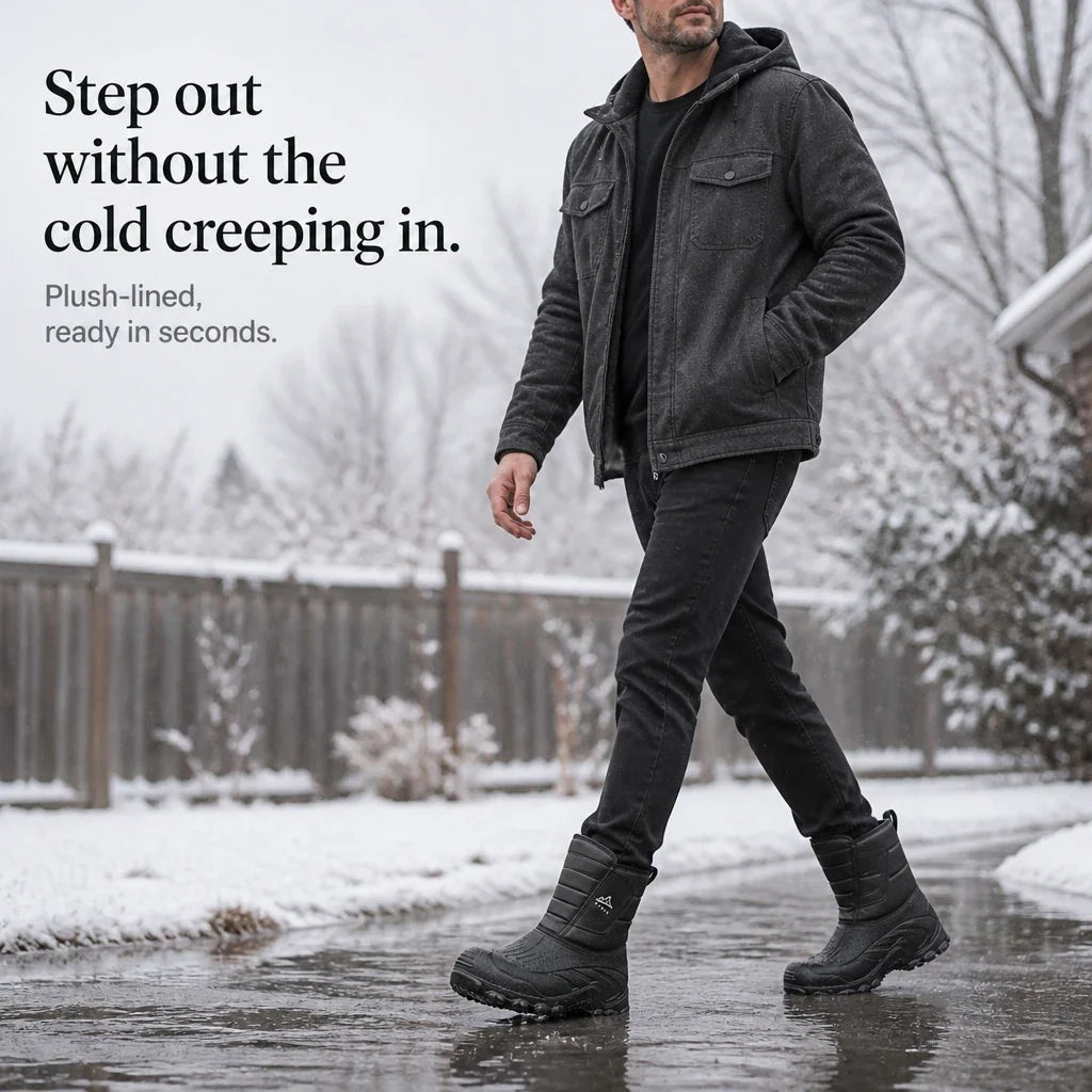Snowlune | Plush-Lined Pull-On Winter Boots