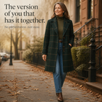 Wearbello | Plaid Two-Button Oversized Wool-Look Coat
