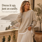 Wearbellas | Drop-Shoulder Lantern Sleeve Chunky Knit Sweater
