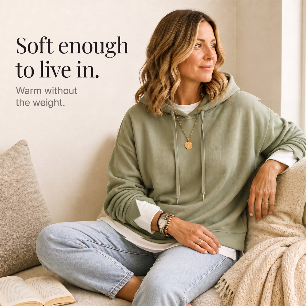Layerlyn | Layered Two-Tone Hem Hoodie