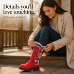 Frostella | Fur-Trimmed Suede Knee-High Winter Boots