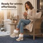 CozyLift | Plush-Cuff Zip-Up Ankle Boots