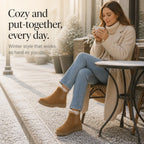 Snowelle | Plush-Lined Slip-On Ankle Boots